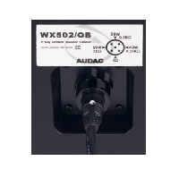 AUDAC WX302OB LUIDSPREKERBOX - ZWART - IP55 - 100 VOLT - 30W