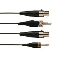 AUDAC CMX706/B EARSET - DARK SKIN - 3‑pin AKG, 4‑pin Shure, 3.5mm Senn/DB