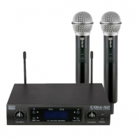 COM-42 2-kanaals handheldset UHF met 2 x draadloze microfoon