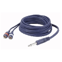 Mono Jack/2 RCA Plugs 1,5mtr Line/Instrumentcable