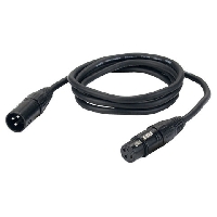 1,5mtr XLR Microphonecable Black
